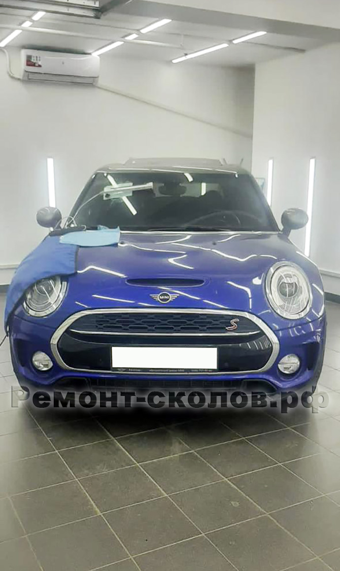 Ремонт трещины лобового стекла Mini Cooper Крылатское